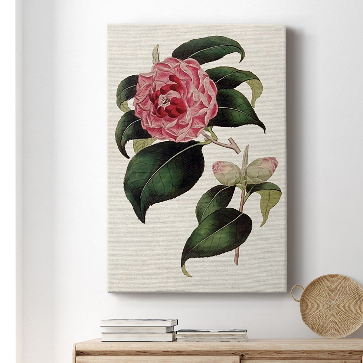 Pink Floral Mix III Premium Gallery Wrapped Canvas - Ready to Hang