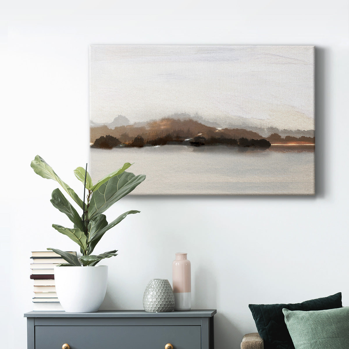 Slauson Mountain at Dusk Premium Gallery Wrapped Canvas - Ready to Hang