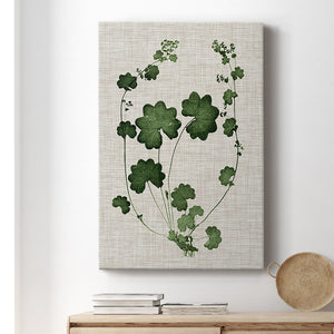 Forest Foliage on Linen II Premium Gallery Wrapped Canvas - Ready to Hang