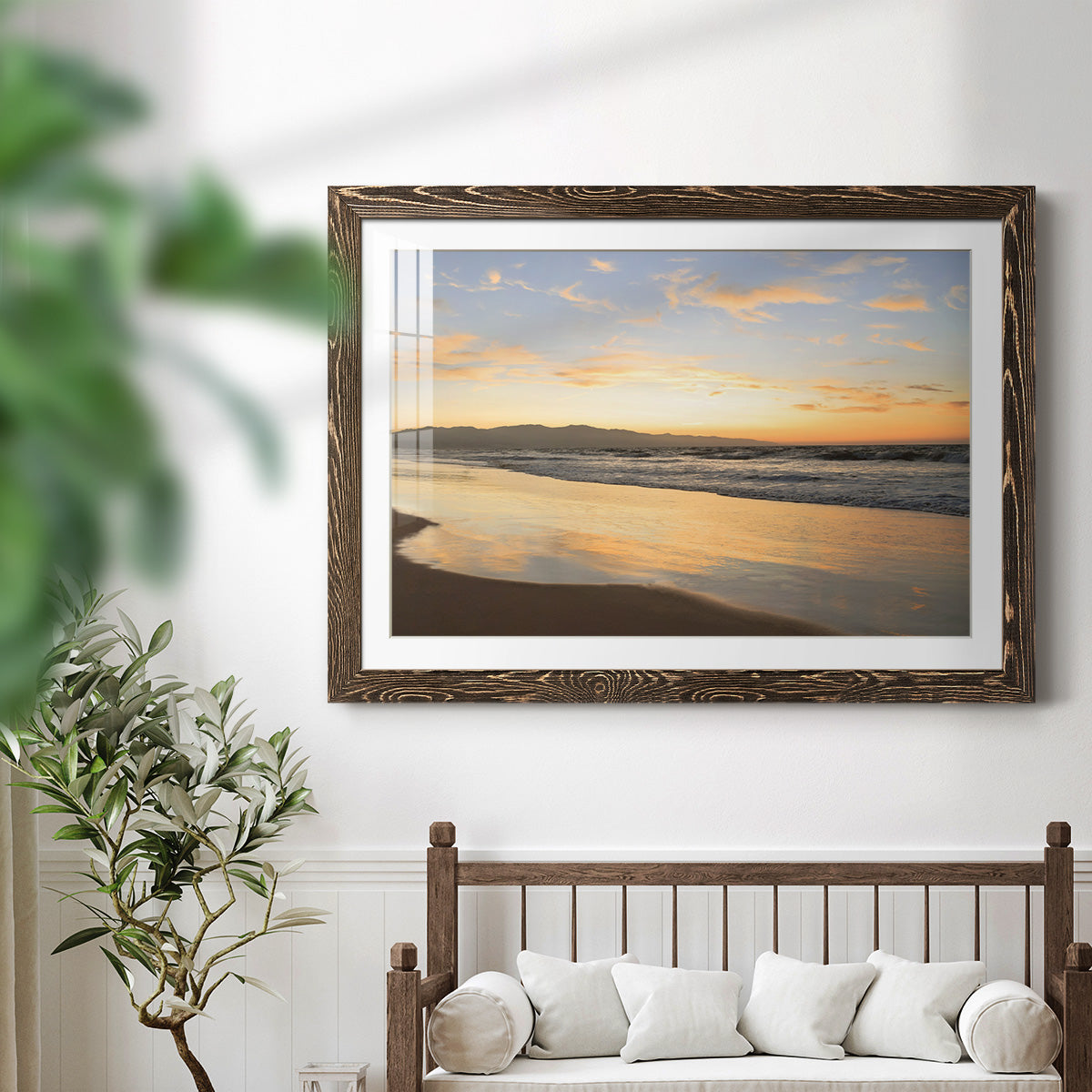 Peaceful Shore-Premium Framed Print - Ready to Hang