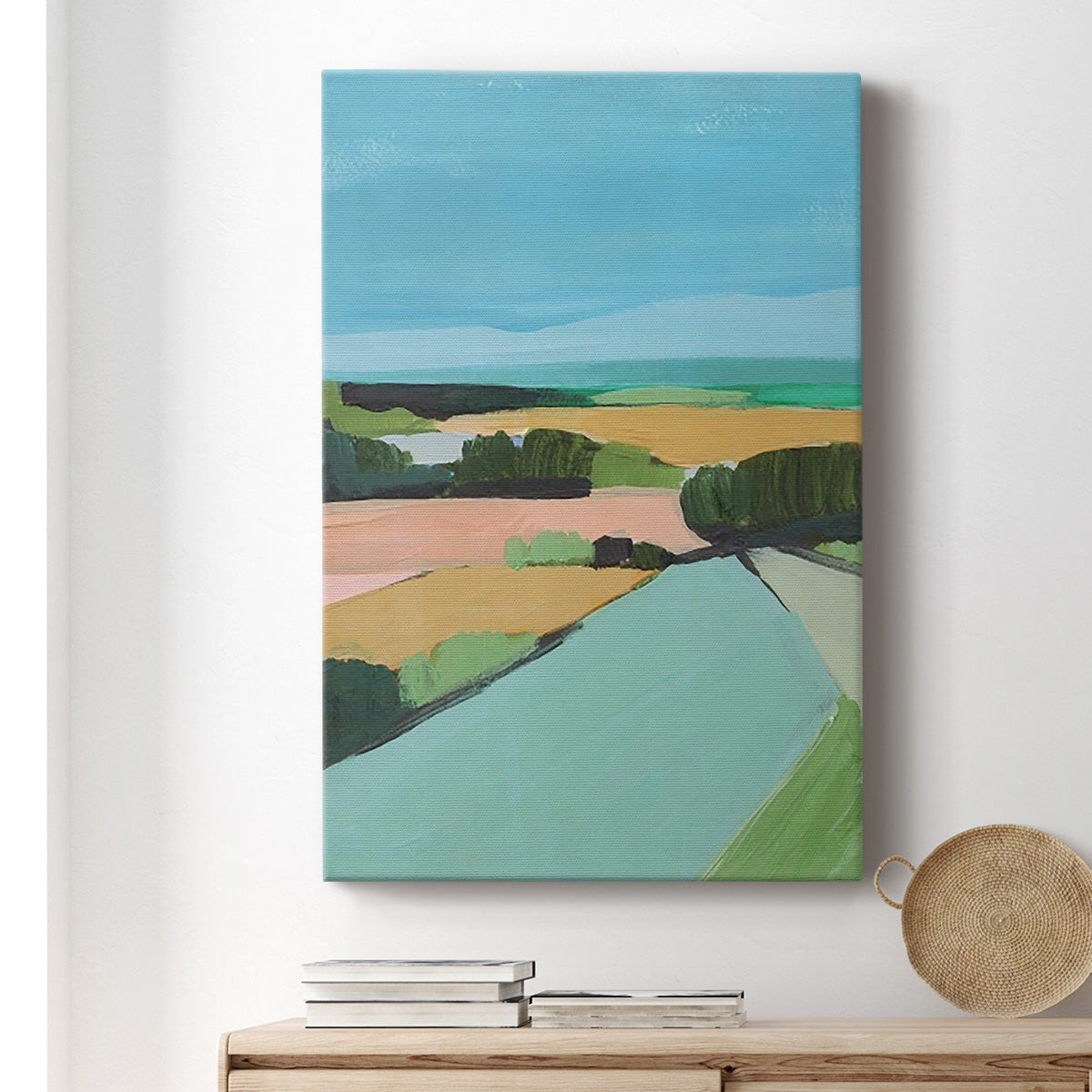 Bright Colored Countryside II Premium Gallery Wrapped Canvas - Ready to Hang