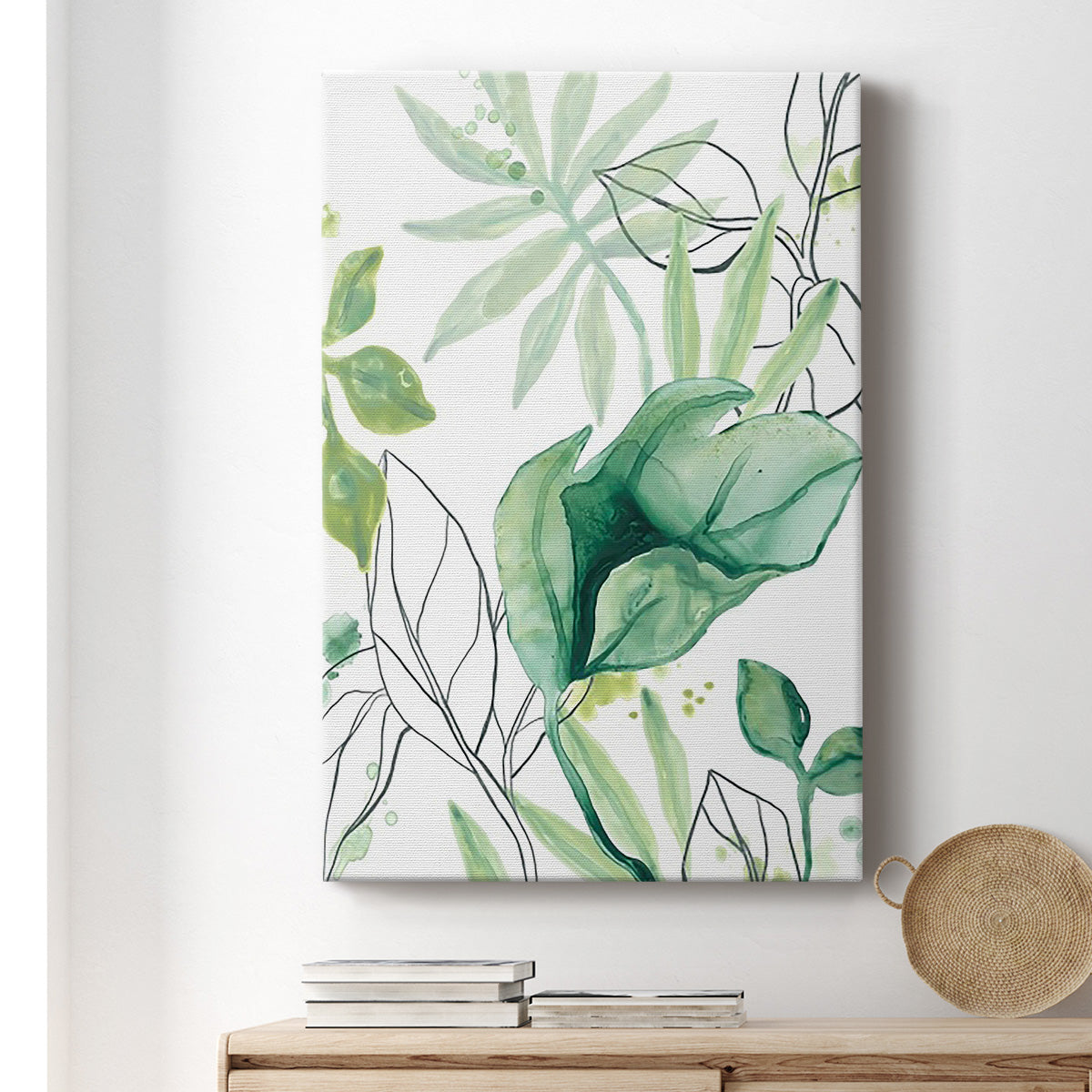 Tropical Palm Chorus II Premium Gallery Wrapped Canvas - Ready to Hang