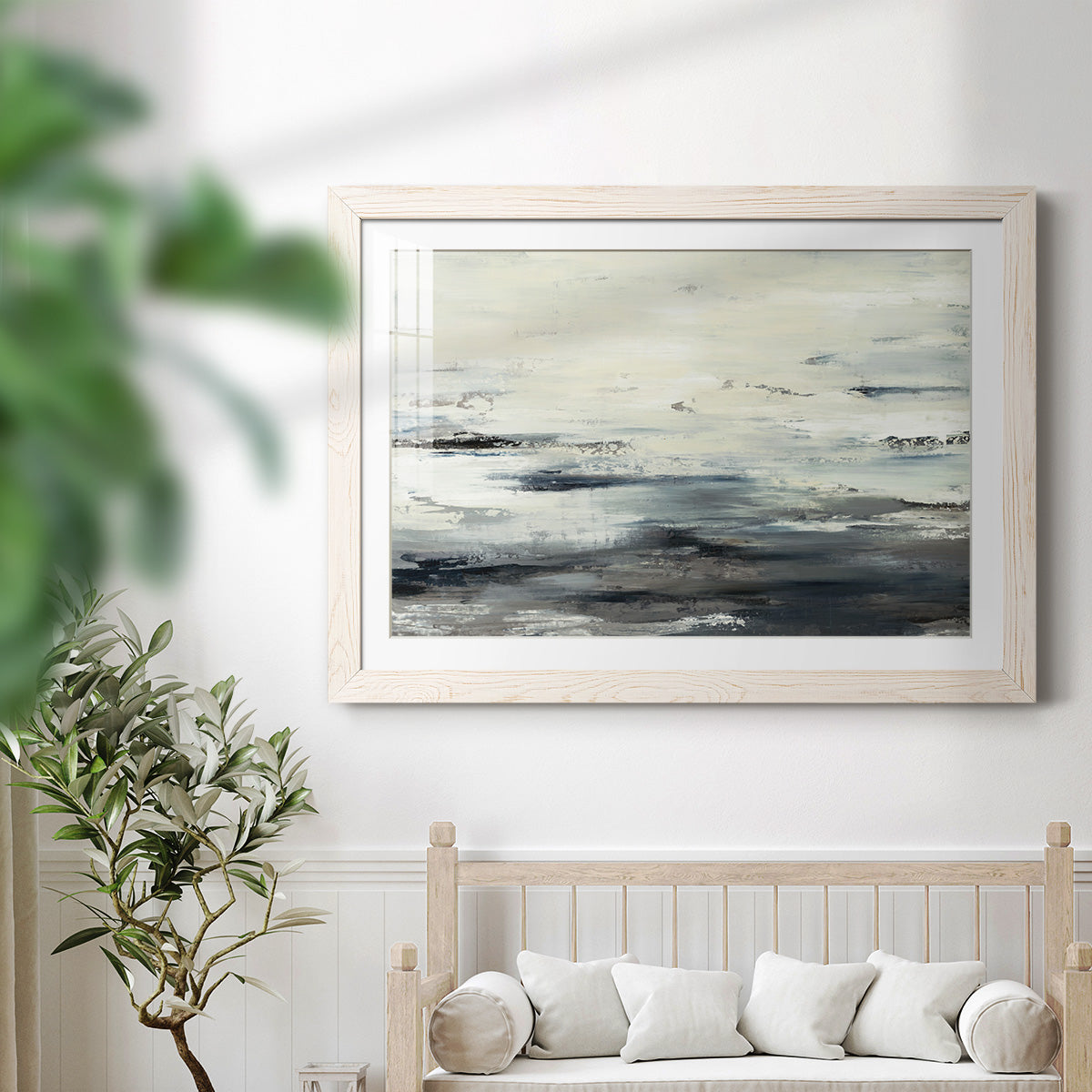 On The Stormy Seas-Premium Framed Print - Ready to Hang