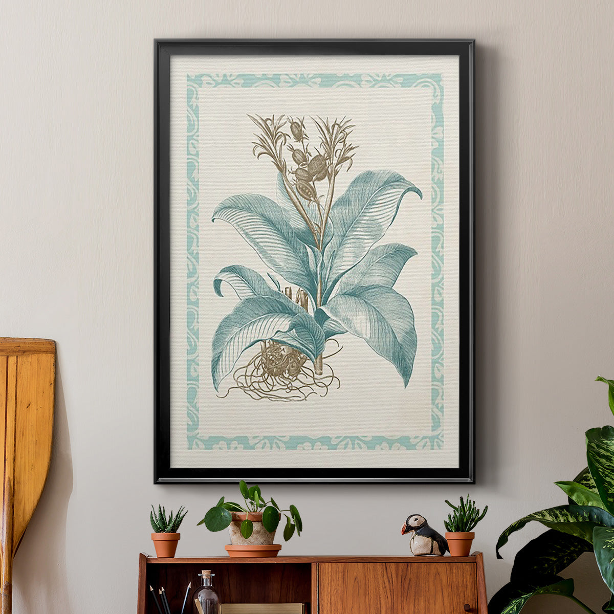 Willow Blue Besler III Premium Framed Print - Ready to Hang