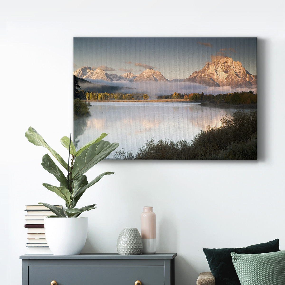 Snake River Fog Premium Gallery Wrapped Canvas - Ready to Hang