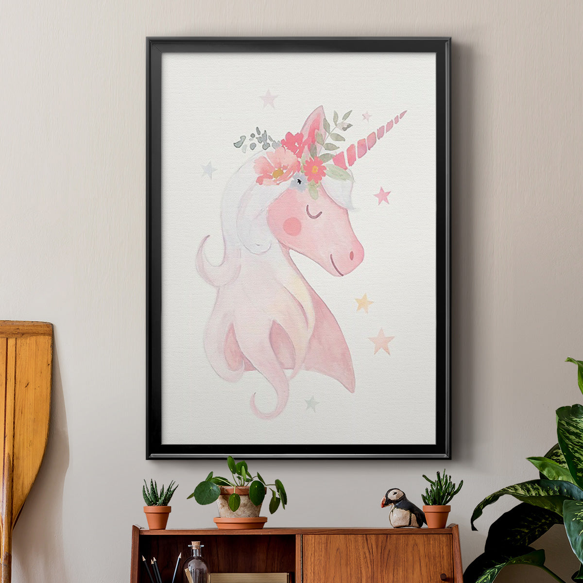 Sweet Unicorn II Premium Framed Print - Ready to Hang