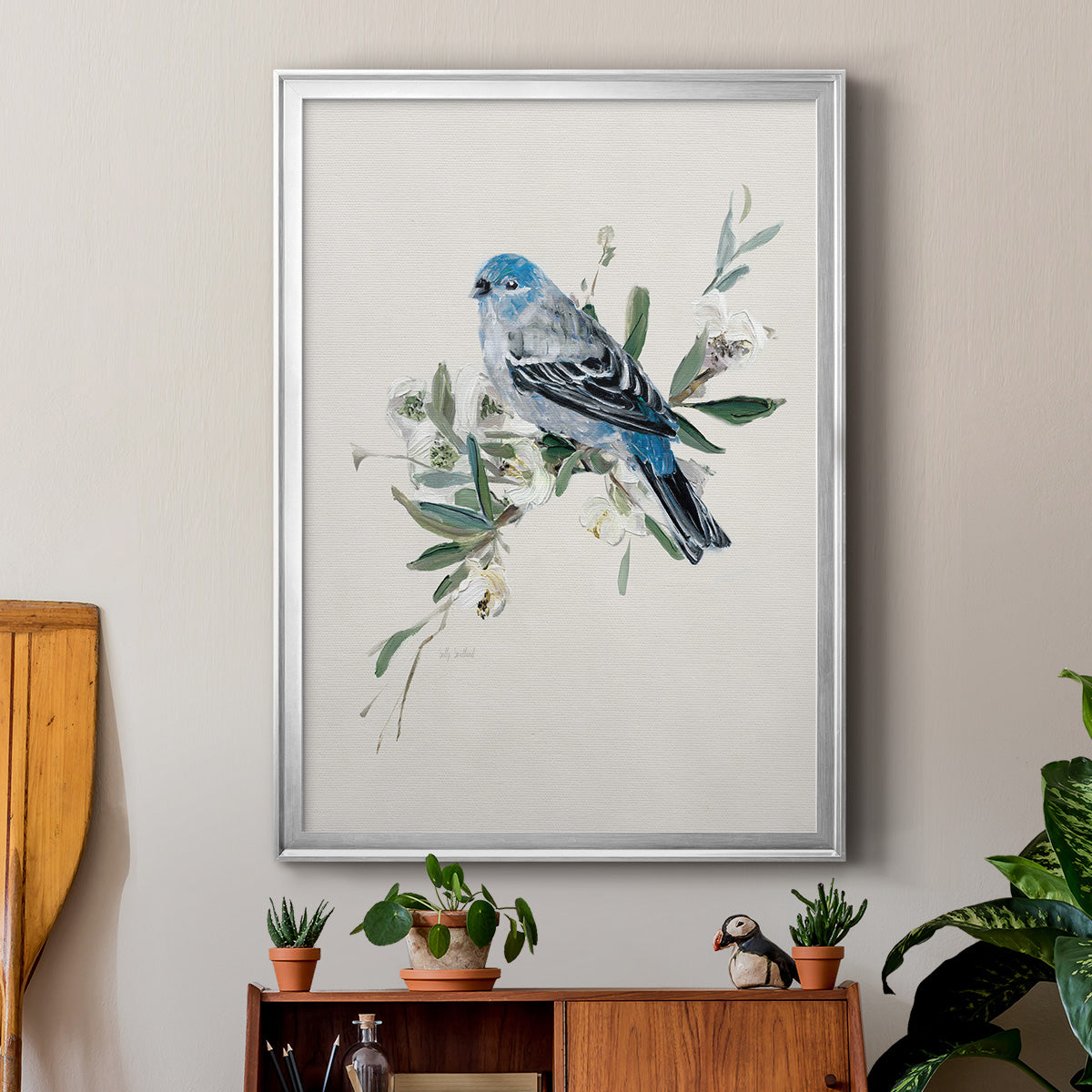 Bluebird Happy II Premium Framed Print - Ready to Hang