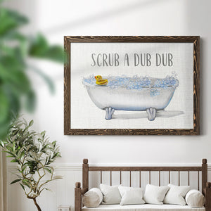 Scrub A Dub-Premium Framed Canvas - Ready to Hang