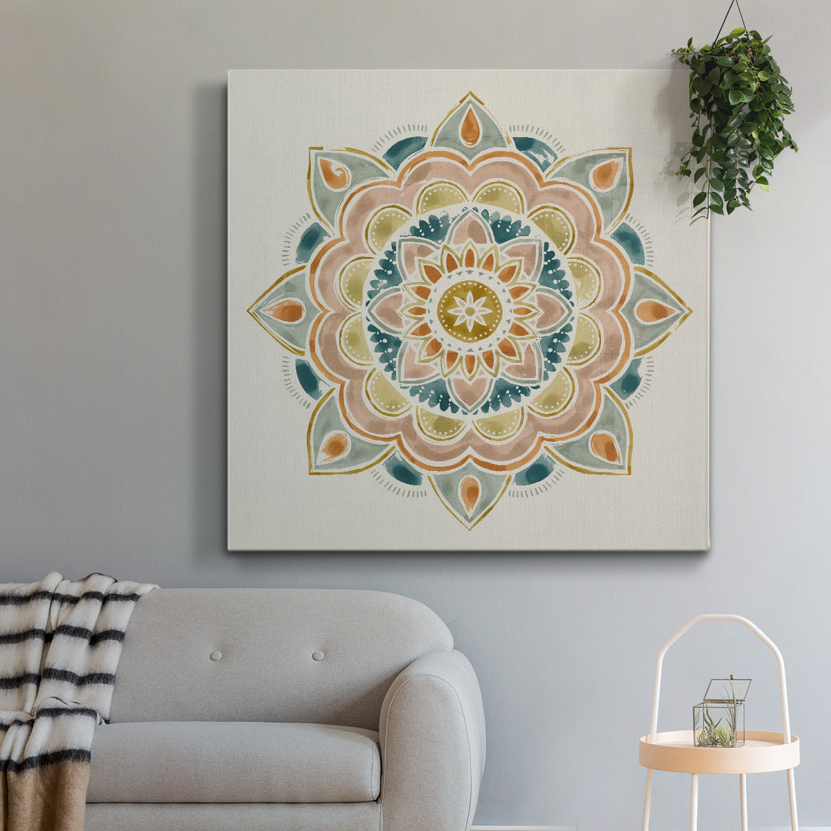 Summer Mandala I-Premium Gallery Wrapped Canvas - Ready to Hang