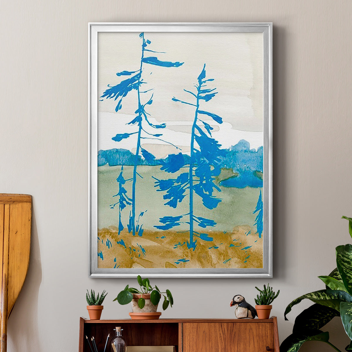 Cerulean Spruce I Premium Framed Print - Ready to Hang