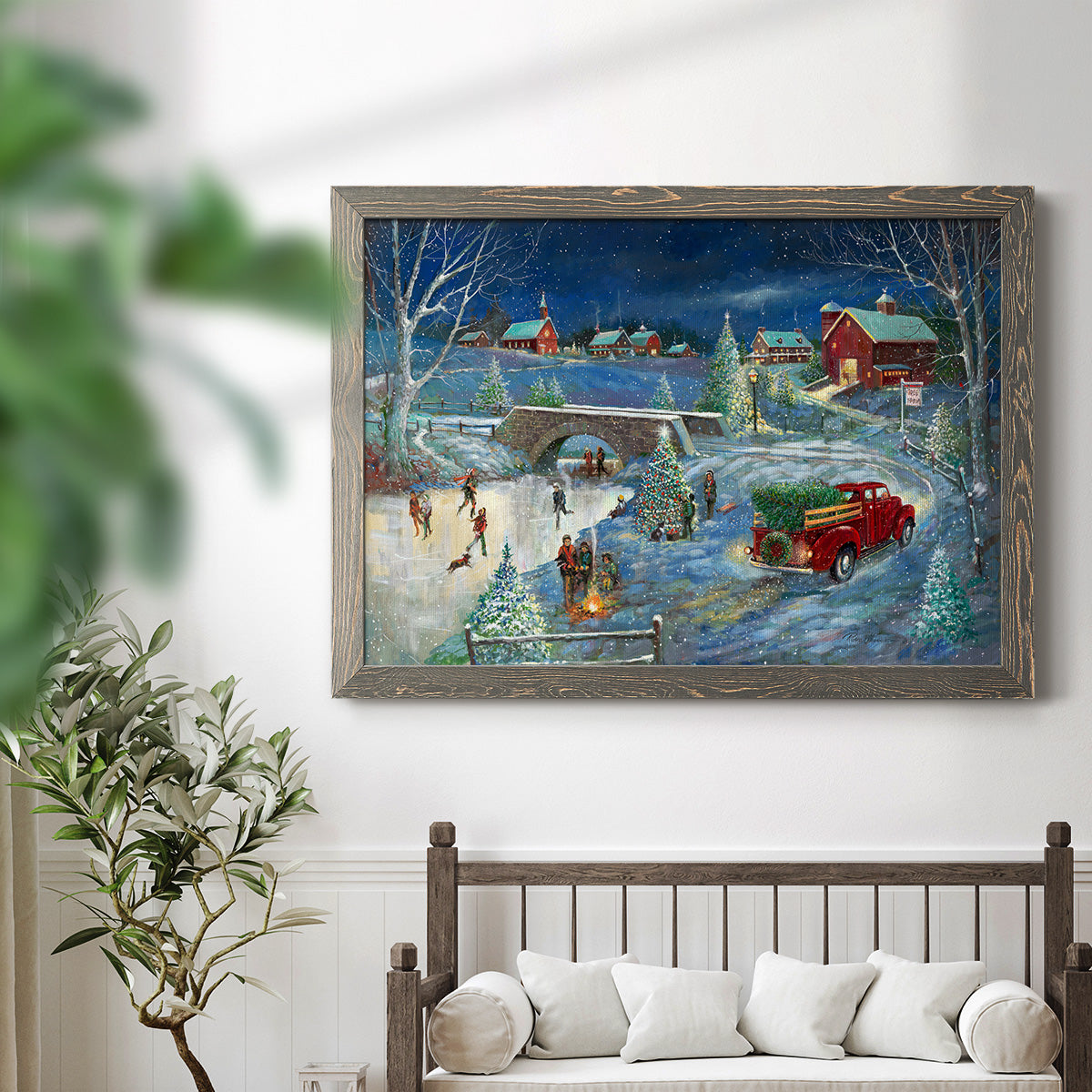 Warm Holiday Memories-Premium Framed Canvas - Ready to Hang