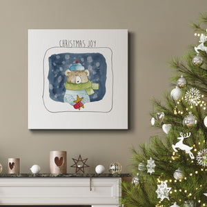 Christmas Bear-Premium Gallery Wrapped Canvas - Ready to Hang