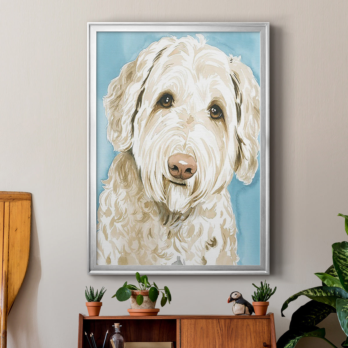 Labradoodle I Premium Framed Print - Ready to Hang