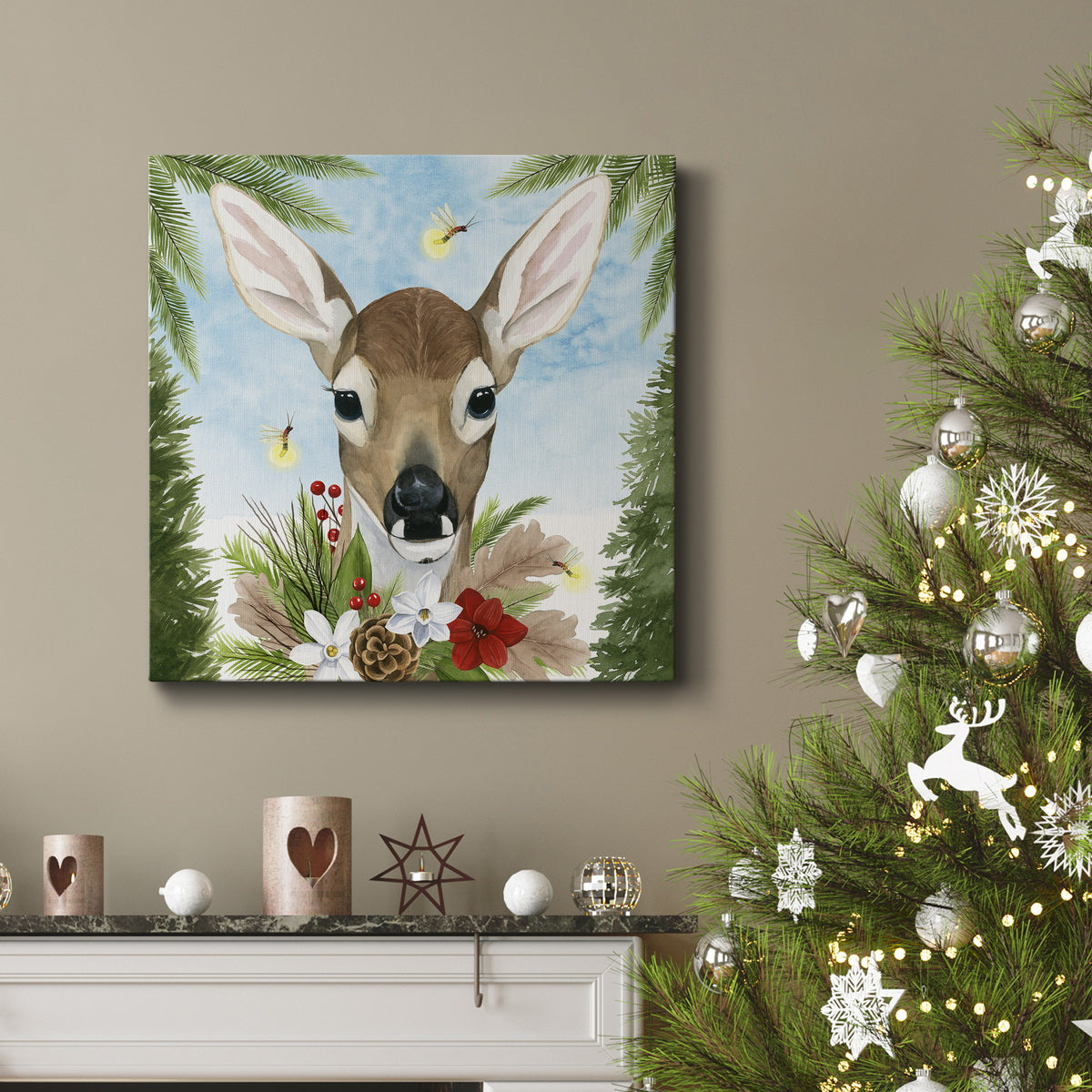 Forest Christmas I-Premium Gallery Wrapped Canvas - Ready to Hang