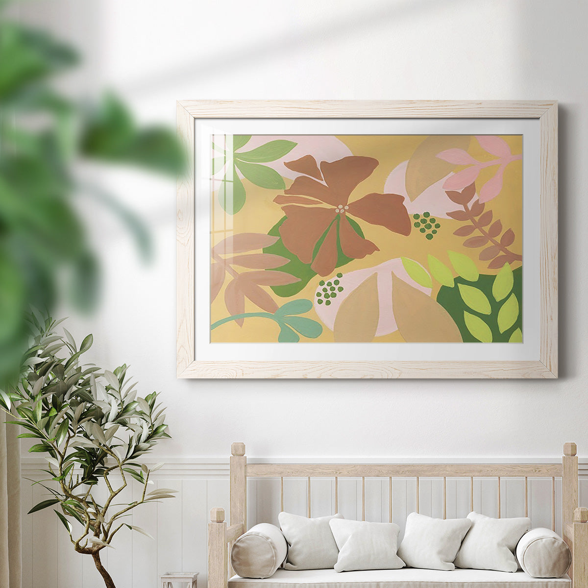 Neutral Blooms IV-Premium Framed Print - Ready to Hang
