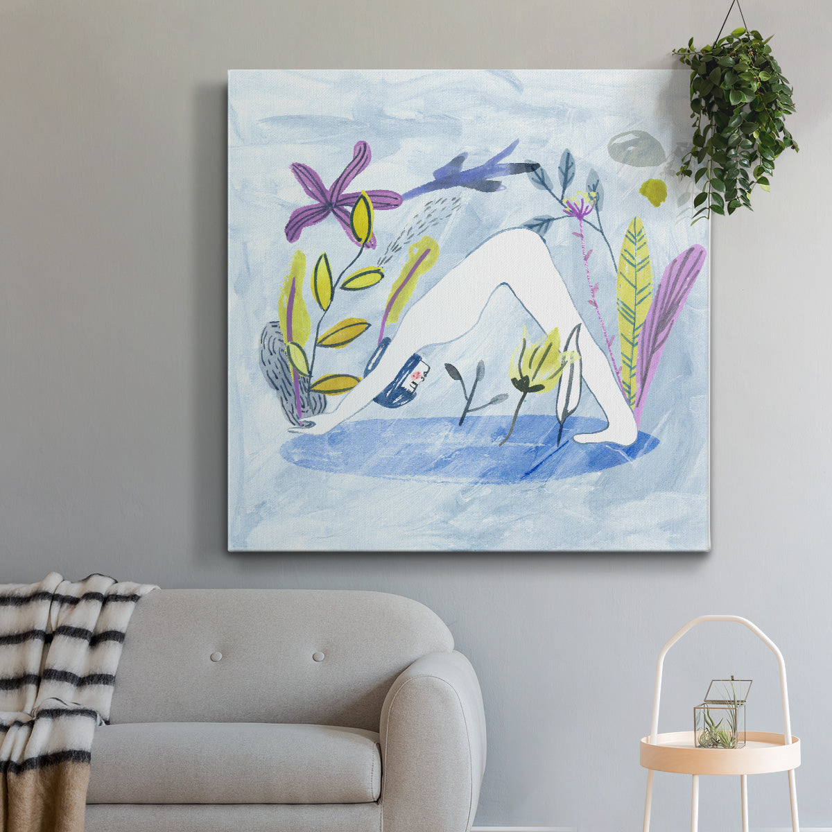 Meditation Garden Yoga I-Premium Gallery Wrapped Canvas - Ready to Hang