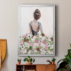 Beautiful Floral Contemplation I Premium Framed Print - Ready to Hang