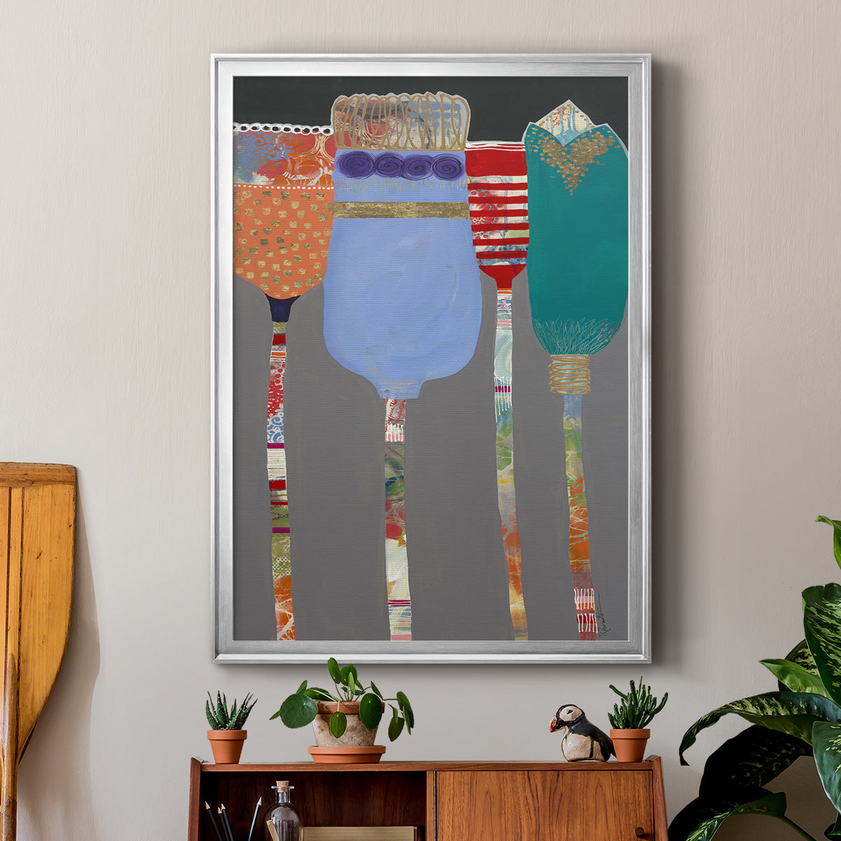 Tall Tulips Premium Framed Print - Ready to Hang