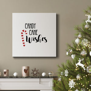 Candy Cane Wishes-Premium Gallery Wrapped Canvas - Ready to Hang