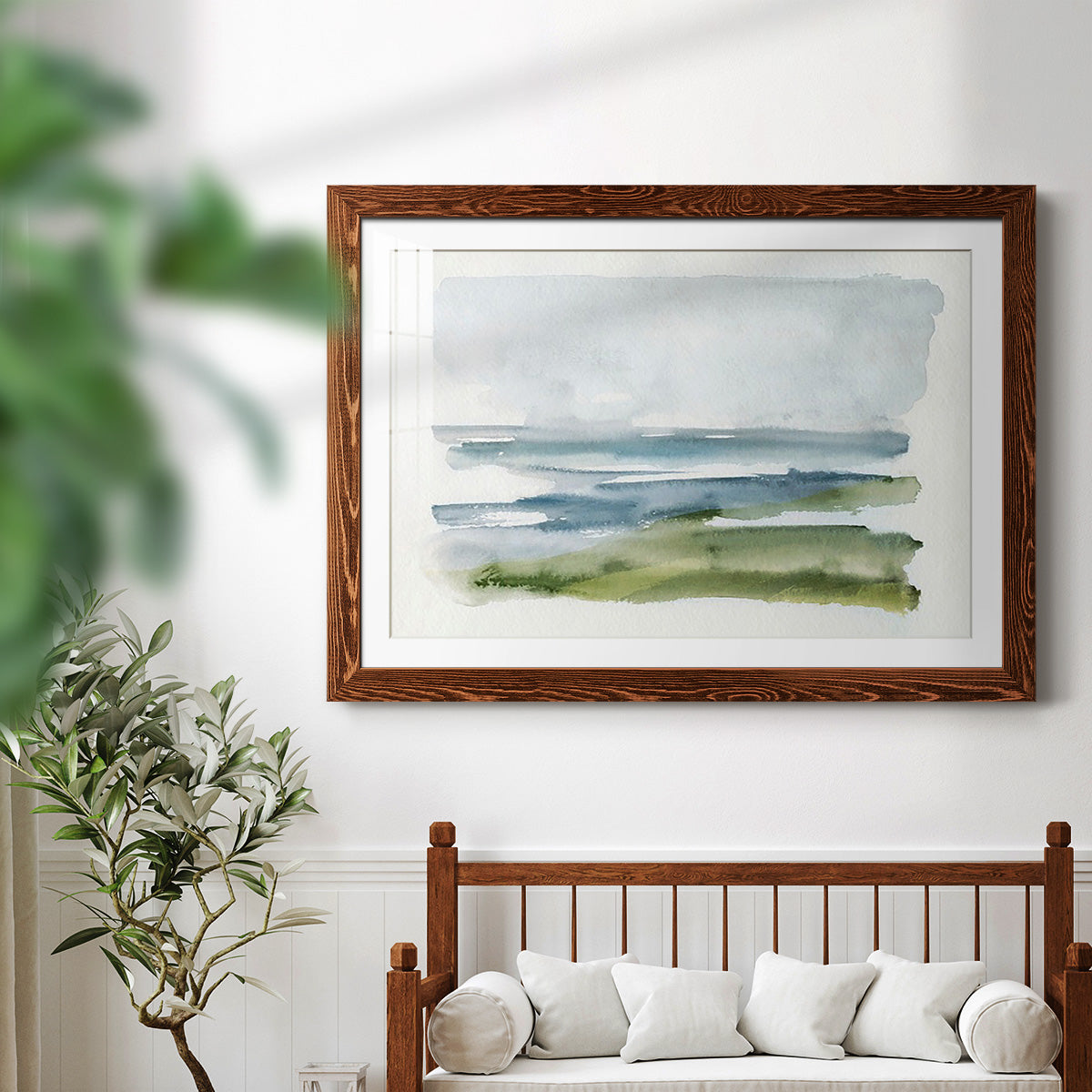 Coastline Splash I-Premium Framed Print - Ready to Hang