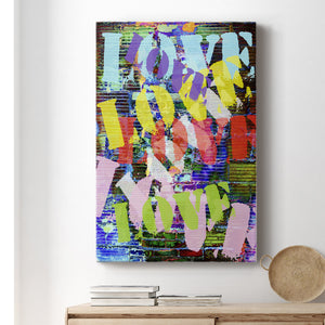Graffiti Love I Premium Gallery Wrapped Canvas - Ready to Hang