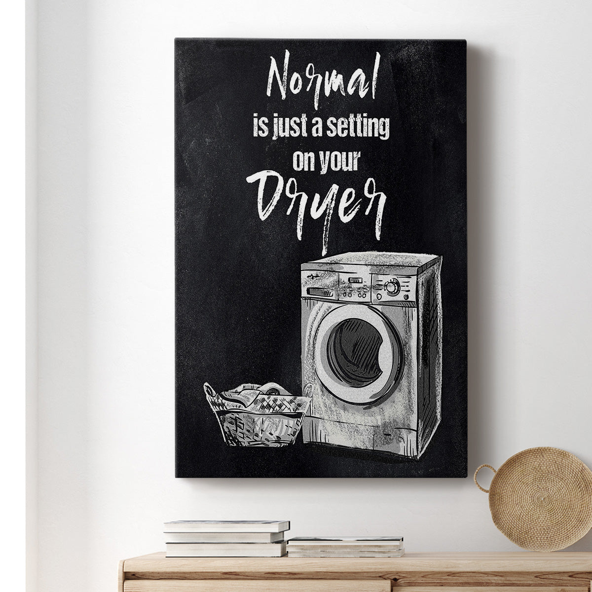 Normal Is Just A Setting Premium Gallery Wrapped Canvas - Ready to Hang
