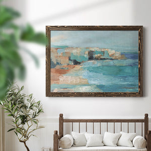 Turquoise Cliff Wall I-Premium Framed Canvas - Ready to Hang