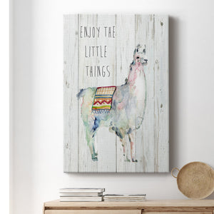 Llama Little Things Premium Gallery Wrapped Canvas - Ready to Hang