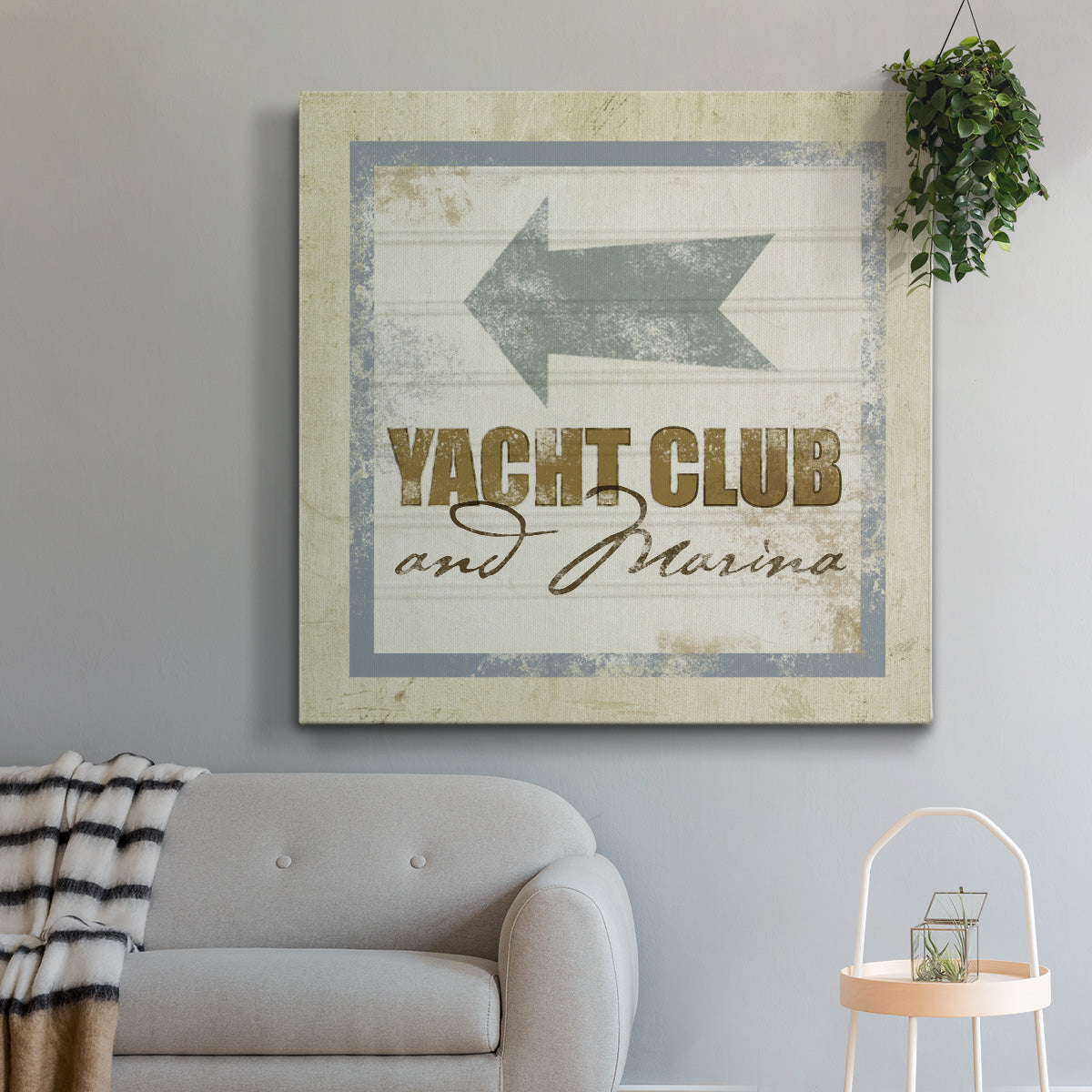 Beach Sign IX-Premium Gallery Wrapped Canvas - Ready to Hang