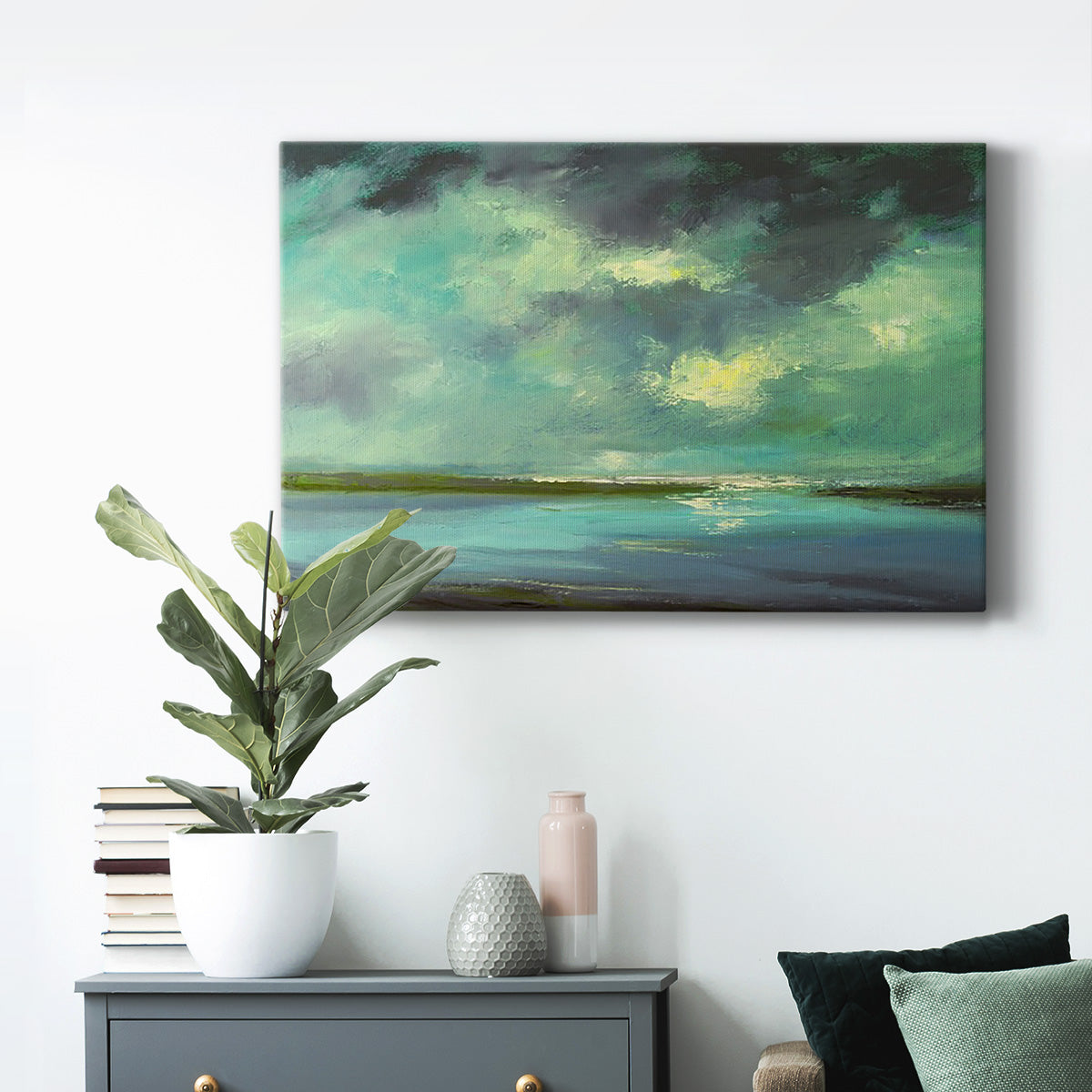 Lagoon Premium Gallery Wrapped Canvas - Ready to Hang