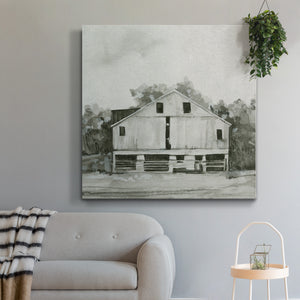 Solemn Barn Sketch I-Premium Gallery Wrapped Canvas - Ready to Hang