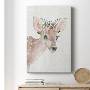 Dressy Fawn Premium Gallery Wrapped Canvas - Ready to Hang