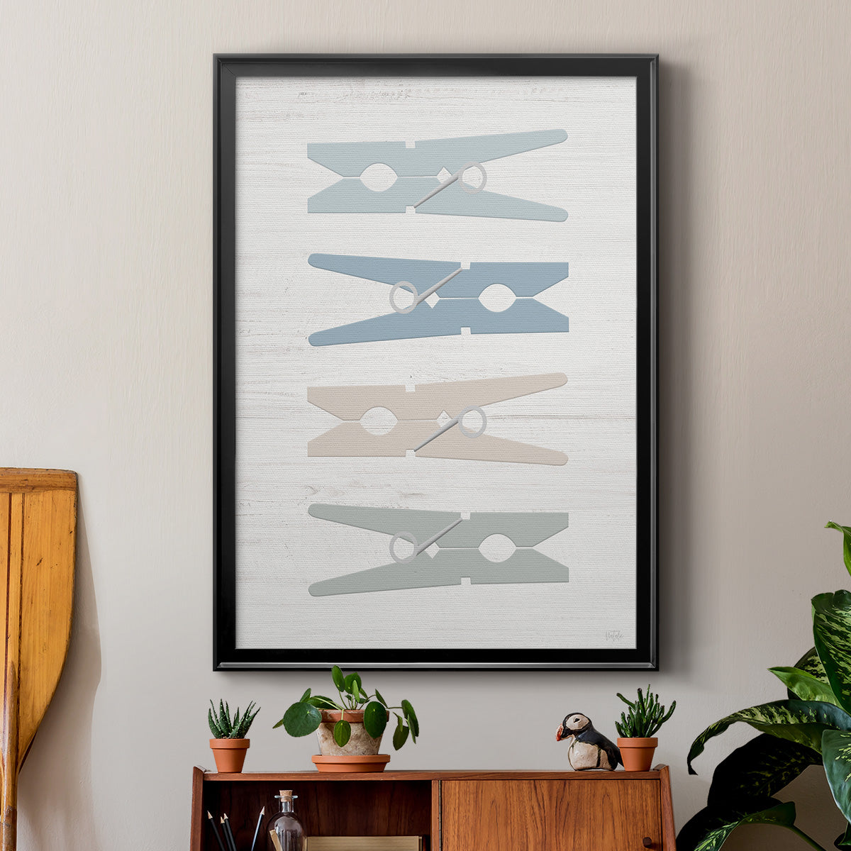 Laundry Pins Premium Framed Print - Ready to Hang