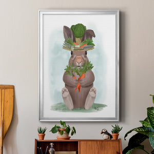 Rabbit Carrot Hat Premium Framed Print - Ready to Hang