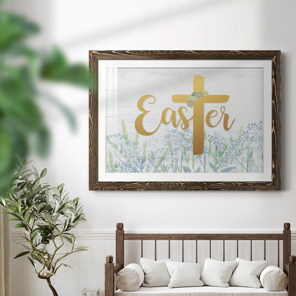 Easter Wildflowers-Premium Framed Print - Ready to Hang
