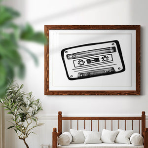 Cassette Sketch-Premium Framed Print - Ready to Hang