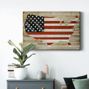 American Flag Premium Gallery Wrapped Canvas - Ready to Hang