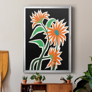 Pop Flowers III Premium Framed Print - Ready to Hang