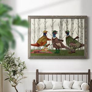 Pheasant Shooting Party Group 1-Premium Framed Canvas - Ready to Hang