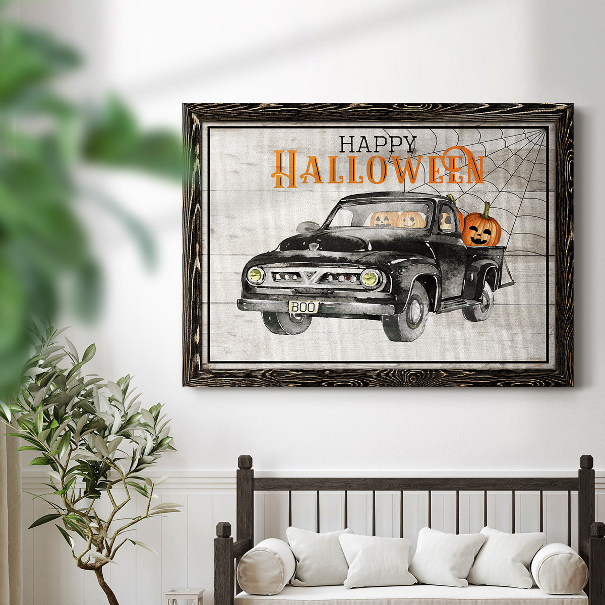 Happy Halloween-Premium Framed Canvas - Ready to Hang