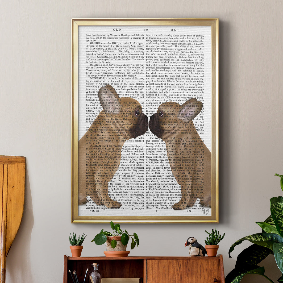 French Kiss Close Up Premium Framed Print - Ready to Hang