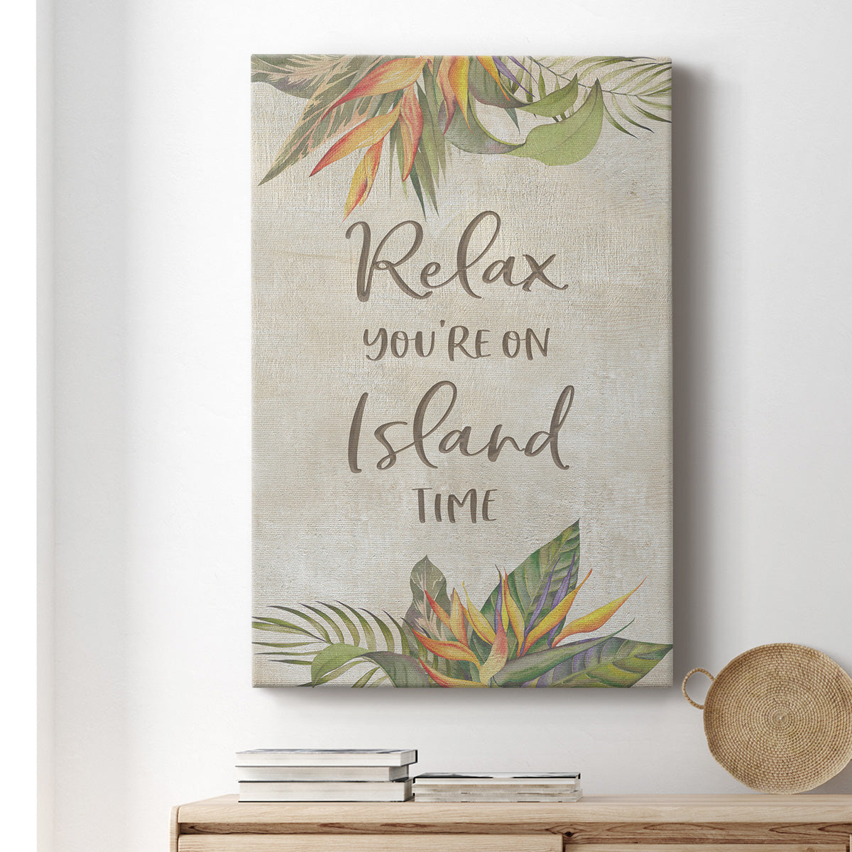You're On Island Time Premium Gallery Wrapped Canvas - Ready to Hang