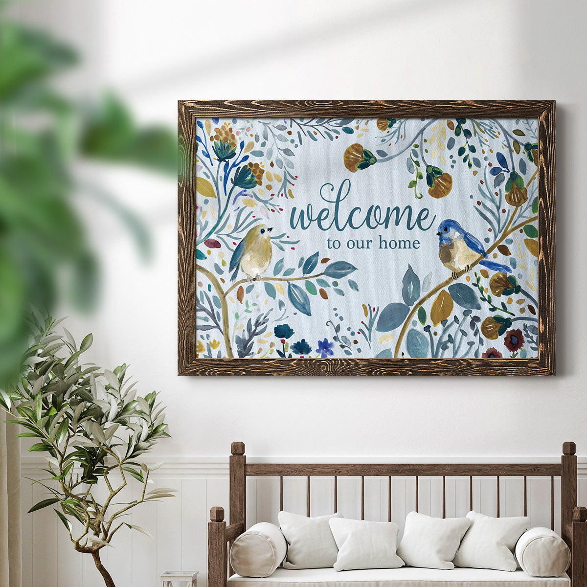 Welcome to Our Home-Premium Framed Canvas - Ready to Hang