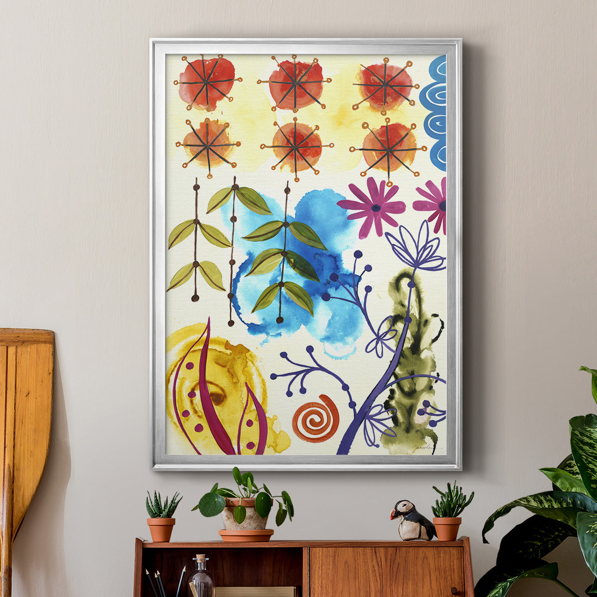 Flower Power II Premium Framed Print - Ready to Hang
