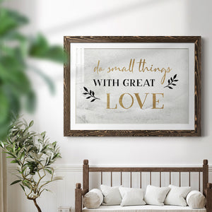 Small Things Gold-Premium Framed Print - Ready to Hang
