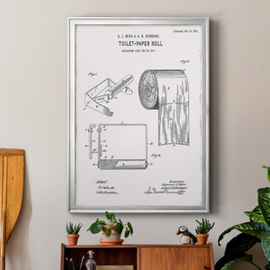 Toilet Paper Patent I Premium Framed Print - Ready to Hang