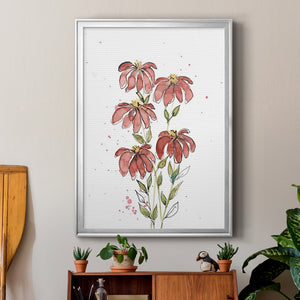 Watercolor Blooms II Premium Framed Print - Ready to Hang