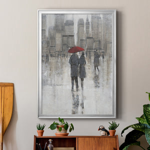 Rain in The City I Premium Framed Print - Ready to Hang