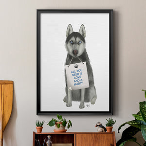 Sepia Botanical Journal I - Modern Framed Canvas Print