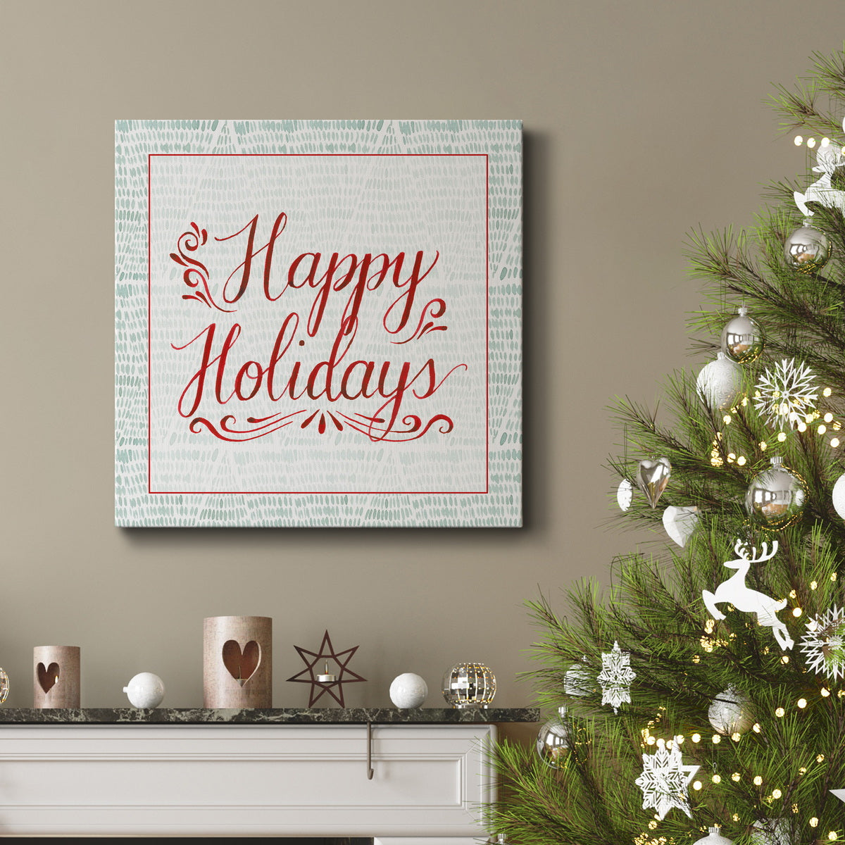 Christmas Tree Whimsy Collection A-Premium Gallery Wrapped Canvas - Ready to Hang